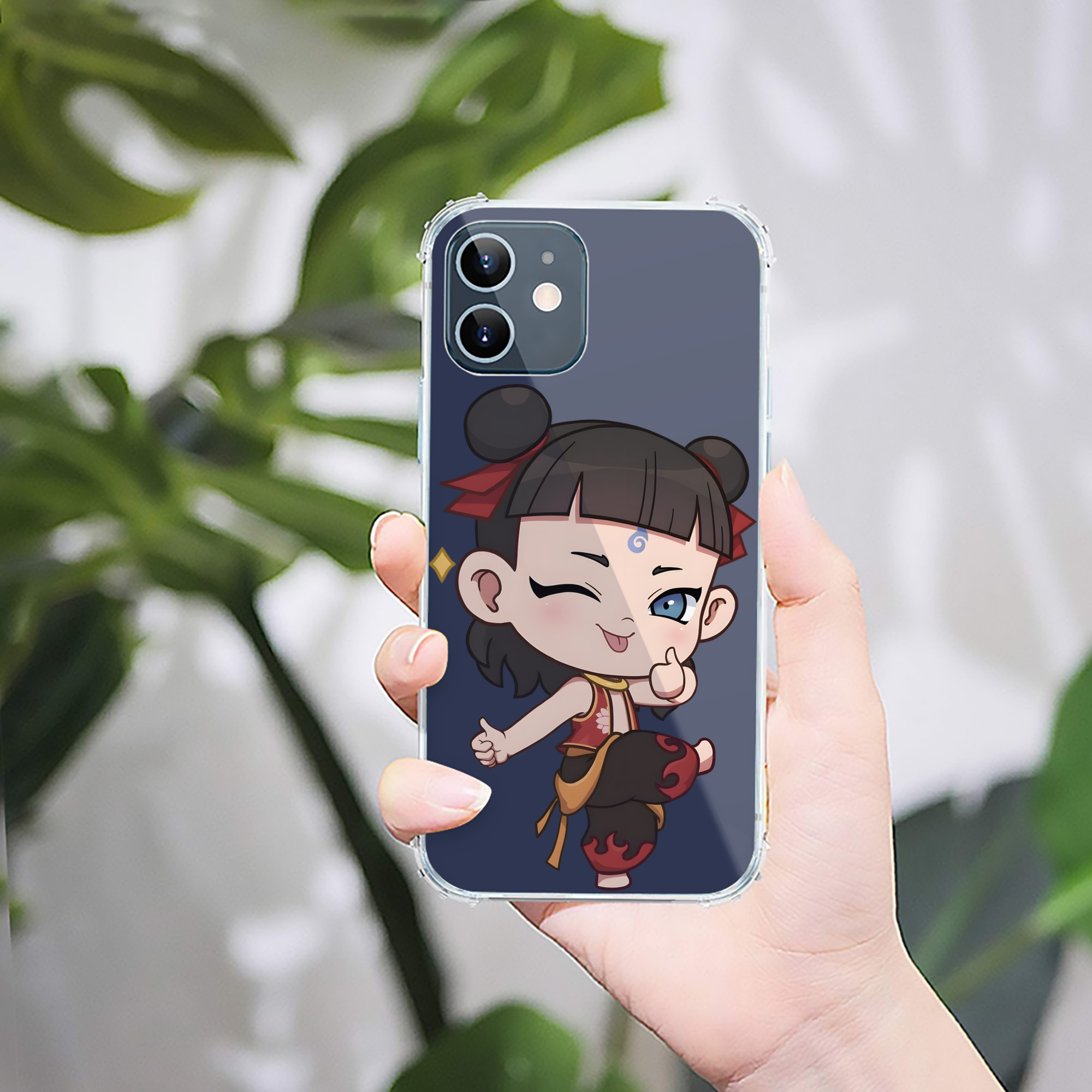 （画像用） Ne Zha 2 ナタ 魔童の大暴れ 【iPhone 12シリーズ対応】透明スマホケース（クリアソフトケース）